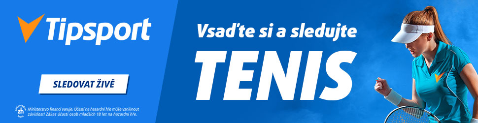 Tenis živě — vsaď si a sleduj u Tipsportu