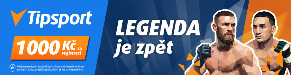 Tipsport — Legenda je zpět: UFC 329 živě a 1 000 Kč za registraci