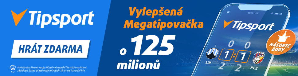 Tipsport — vylepšená Megatipovačka o 125 milionů, hrát zdarma
