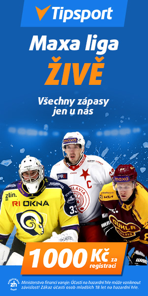 Tipsport — Maxa liga živě, všechny zápasy, 1 000 Kč za registraci