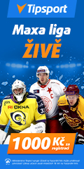 Tipsport — Maxa liga živě, 1 000 Kč za registraci