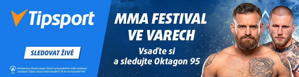 Tipsport — MMA festival ve Varech: vsaďte si a sledujte Oktagon 95 živě, 18+