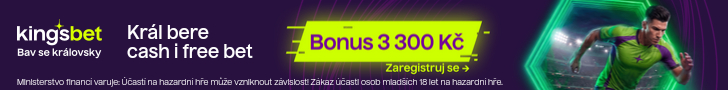 Kingsbet — Král bere cash i free bet: bonus 3 300 Kč