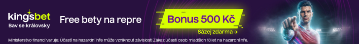 Kingsbet — Free bety na repre, bonus 500 Kč