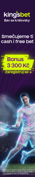 Kingsbet — tenisový vstupní bonus 3 000 Kč + 300 Kč Free Bet