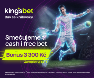 Kingsbet — tenisový vstupní bonus 3 000 Kč + 300 Kč Free Bet