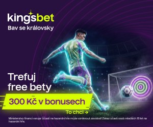 Kingsbet — 300 Kč v bonusech na víkendové AKO tikety