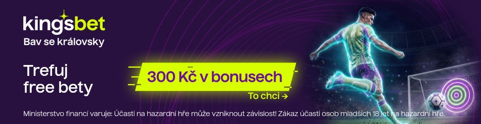 Kingsbet — 300 Kč v bonusech na víkendové AKO tikety