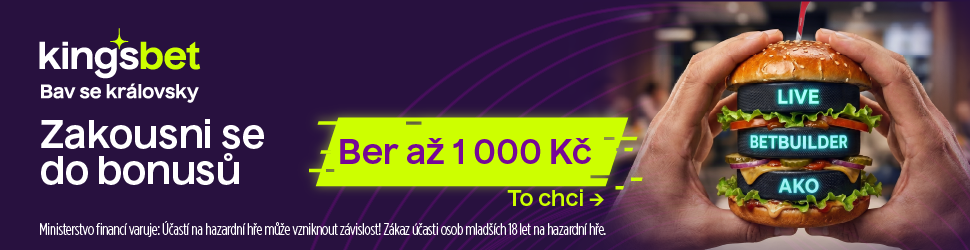 Kingsbet — 3 levels Challenge, bonusy 1 000 Kč