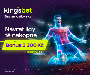 Kingsbet — vstupní bonus 3 000 Kč + 300 Kč free bet