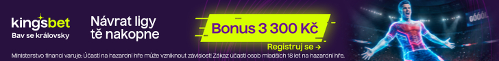 Kingsbet — vstupní bonus 3 000 Kč + 300 Kč Free Bet
