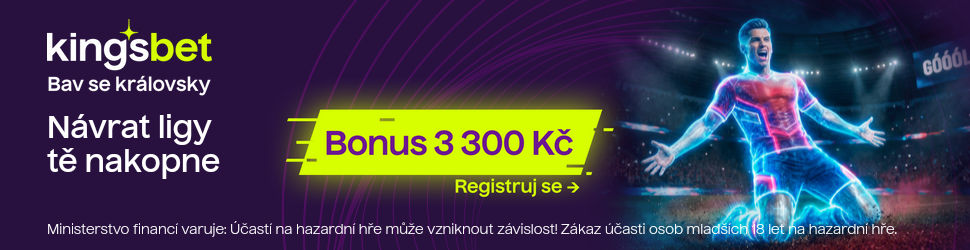 Kingsbet — vstupní bonus 3 000 Kč + 300 Kč free bet