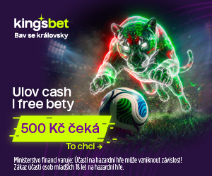 Kingsbet — 500 Kč v bonusech, výzva 1. kola