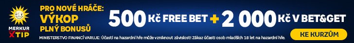 MerkurXtip — vstupní bonus za registraci