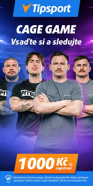 Tipsport Cage Game — vsaď si a sleduj, 1000 Kč za registraci