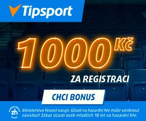Tipsport — 1 000 Kč zdarma za registraci k MS hokeji 2026