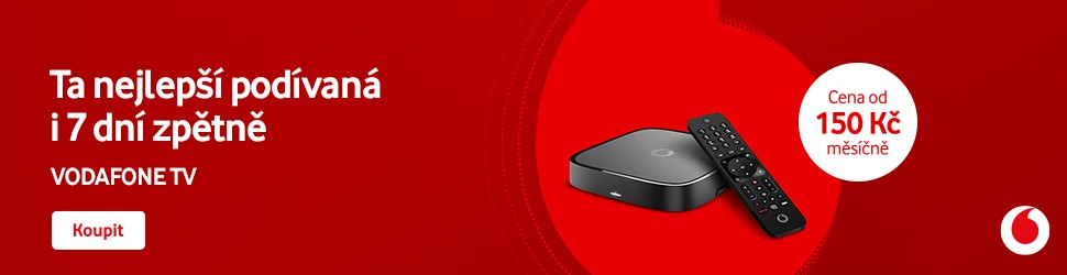 Vodafone TV — ta nejlepší podívaná i 7 dní zpětně, od 150 Kč měsíčně