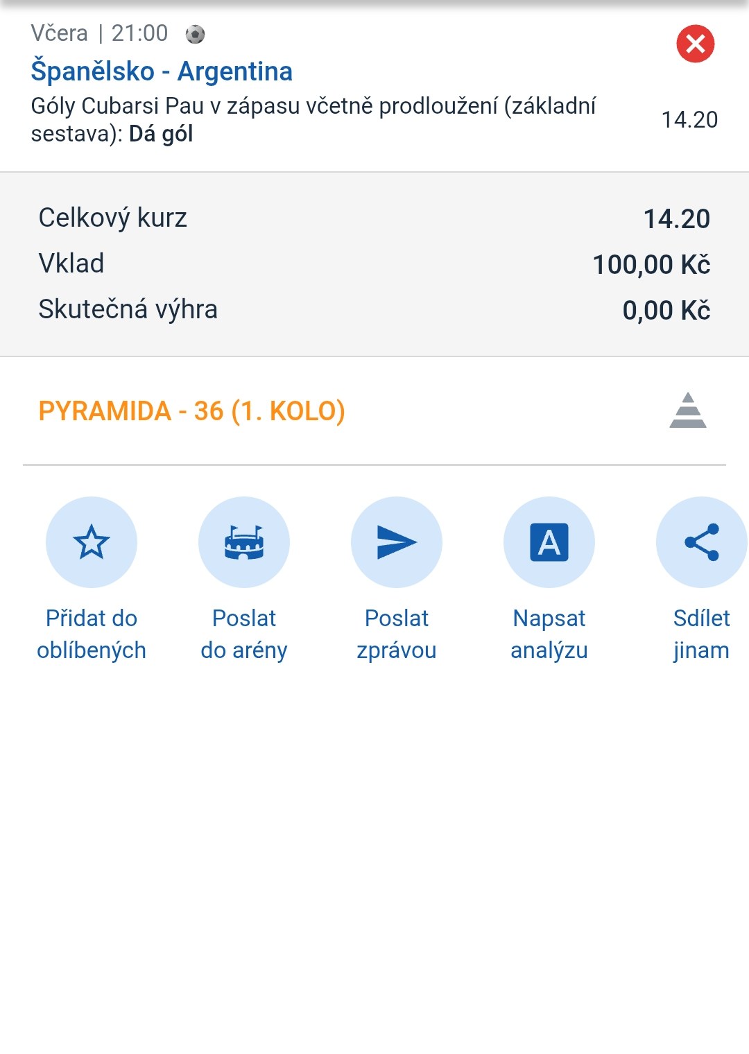 Tiket BetBuilder 7.30 na finále Španělsko–Argentina — MS fotbal 2026, sázkařský deník LP75